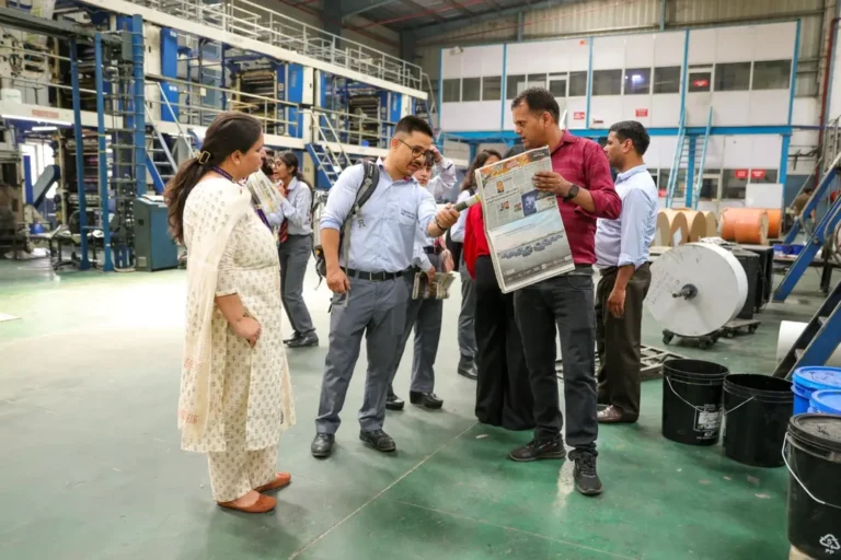 Mass Communication Students of Graphic Era Hill University Visit Amar Ujala Printing Press.